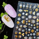 Autocollants 3D de Noël pour ongles 5