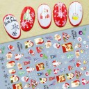 Autocollants 3D de Noël pour ongles N977 6