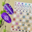 Autocollants 3D de Noël pour ongles N978 3