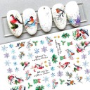 Autocollants 3D de Noël pour ongles N979 3