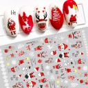 Autocollants 3D de Noël pour ongles N979 5