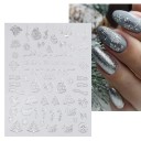 Autocollants 3D de Noël pour ongles N985 2