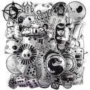 Autocollants 50 pcs E209 1