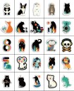 Autocollants animaux 100 pcs E299 2