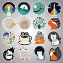 Autocollants animaux 100 pcs E299 3