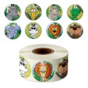 Autocollants animaux 500 pcs 1