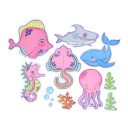 Autocollants antidérapants pour baignoire 10 pcs 9