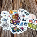 Autocollants appareil photo 22 pcs 2