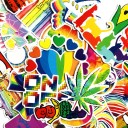 Autocollants arc-en-ciel 10/30/60 pcs 2