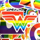Autocollants arc-en-ciel 50/100 pcs 4