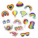 Autocollants arc-en-ciel 50 pcs 3