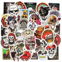 Autocollants crânes 50 pcs E196 2