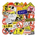Autocollants d'avertissement 50 pcs E134 2