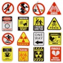 Autocollants d'avertissement 50 pcs E134 3