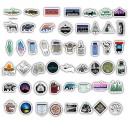 Autocollants de camping 50 pcs E91 2