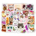 Autocollants de chats 50 pcs E253 2