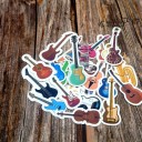Autocollants de guitare 24 pièces 2