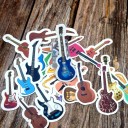 Autocollants de guitare 24 pièces 5