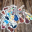 Autocollants de guitare 24 pièces 6