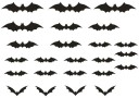 Autocollants de Halloween chauve-souris 24 pcs 1