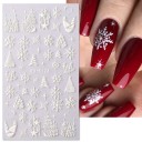 Autocollants de Noël 5D pour ongles N980 2