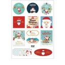 Autocollants de Noël pour cadeaux 8