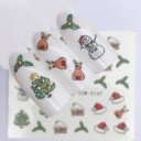 Autocollants de Noël pour ongles 12