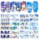 Autocollants de Noël pour ongles 12 pcs 5