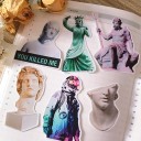 Autocollants de statues 16 pcs 2