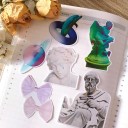 Autocollants de statues 16 pcs 3