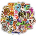 Autocollants de têtes de mort 50 pcs E86 2
