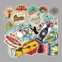 Autocollants de voyage 100 pcs E154 2