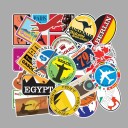 Autocollants de voyage 100 pcs E154 3
