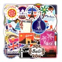 Autocollants de voyage 100 pcs E273 2