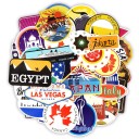 Autocollants de voyage 100 pcs E273 3