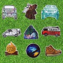 Autocollants de voyage 60 pièces 5