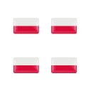 Autocollants drapeaux de pays 4 pcs 9