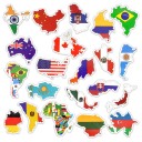 Autocollants drapeaux de pays 50 pcs 2