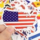 Autocollants drapeaux de pays 50 pcs 4
