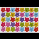 Autocollants étoiles colorées 4