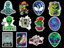 Autocollants extraterrestres 50 pcs E295 4