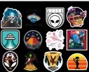 Autocollants extraterrestres 50 pcs E295 5