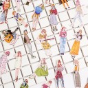 Autocollants femmes 100 pcs 3