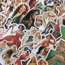 Autocollants femmes 50 pièces 3