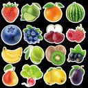 Autocollants fruits 50/100 pcs 3