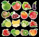 Autocollants fruits 50/100 pcs 4