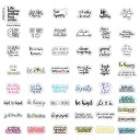 Autocollants inscriptions 50 pcs 2