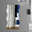 Autocollants miroir pour mur 6 pcs 4