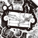 Autocollants noir et blanc 10/30/50 pcs E204 3