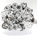 Autocollants noir et blanc 60 pcs E286 3
